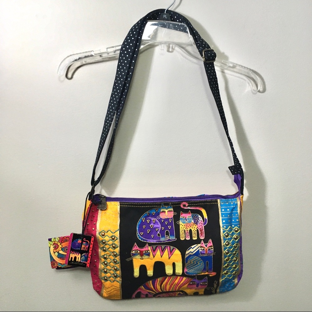 Laurel Burch Wild Cat Purse & Mirror - Picture 2 of 9